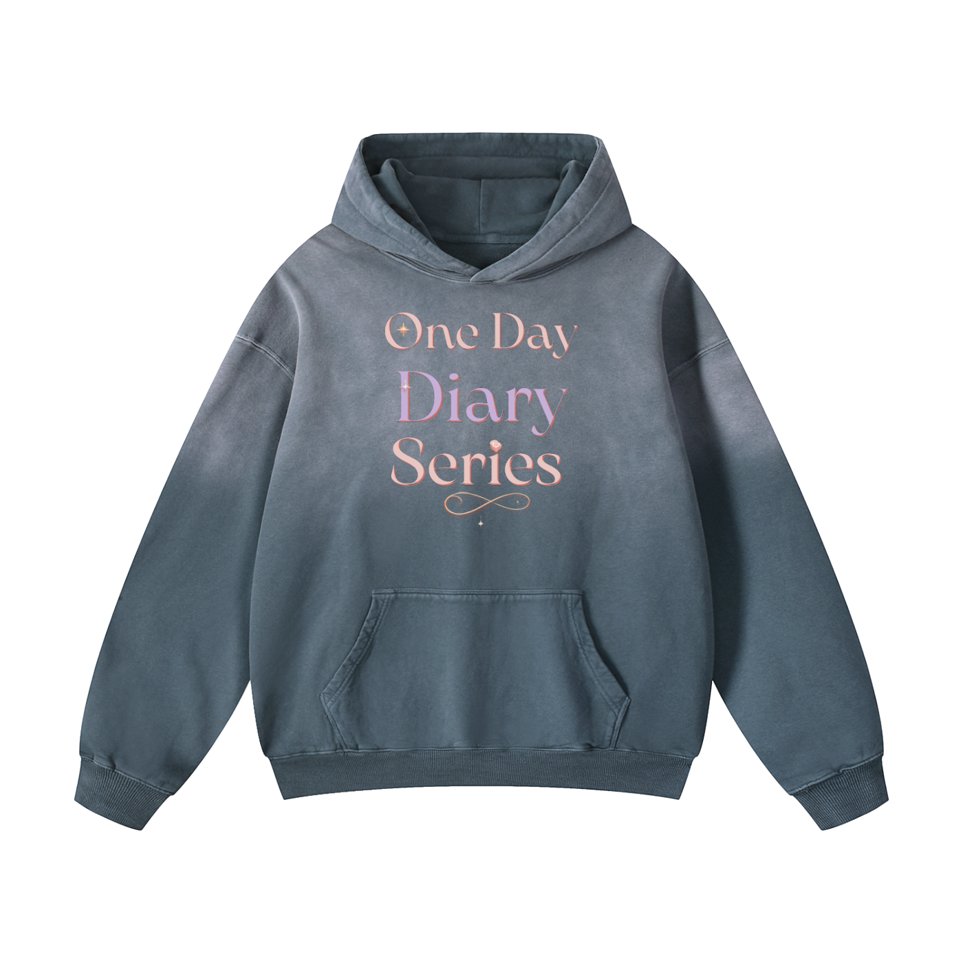 The Dusk Sovereign — Sunwashed Oversized Heavyweight Hoodie