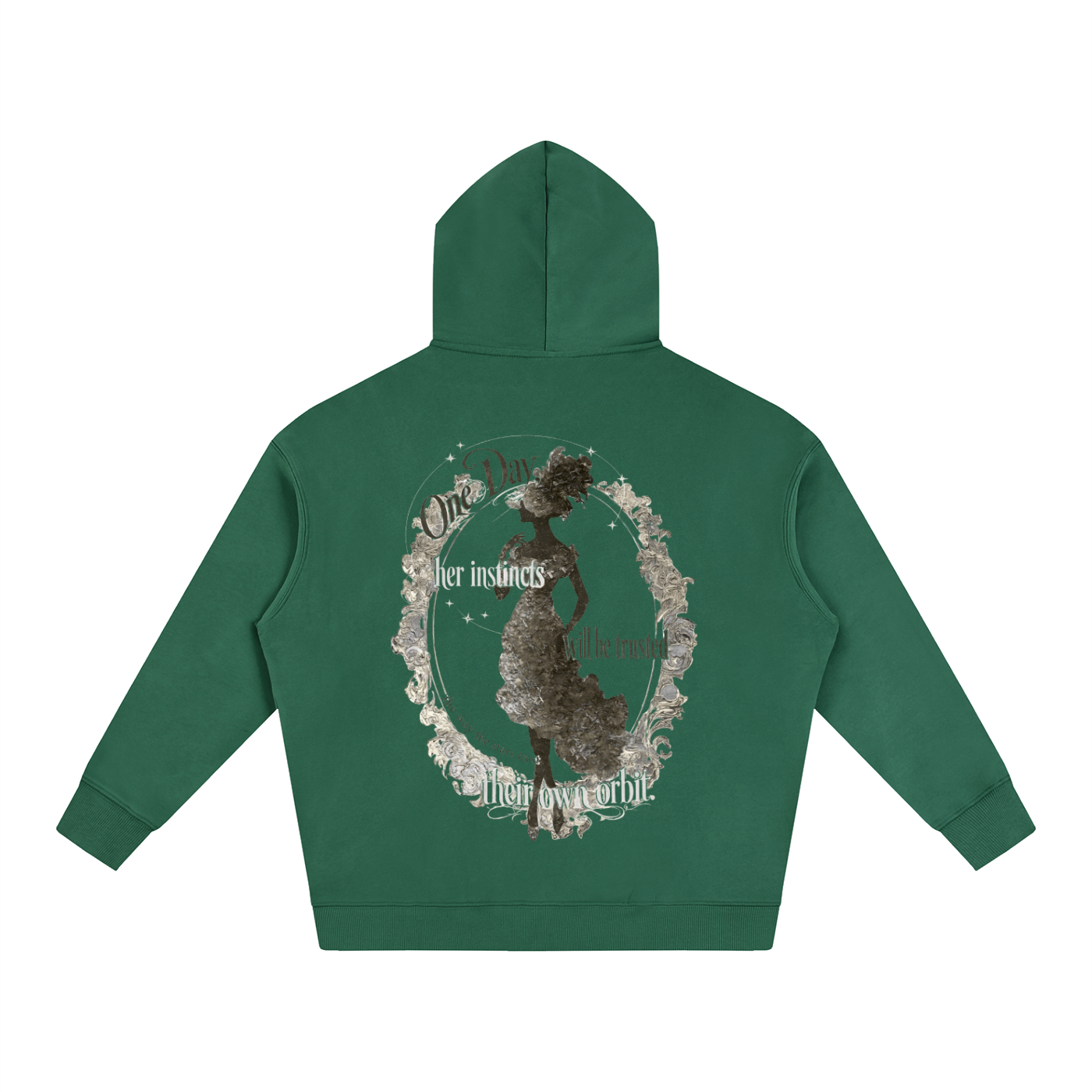 depop Sovereign Instinct — Oversized Heavyweight Fleece Hoodie