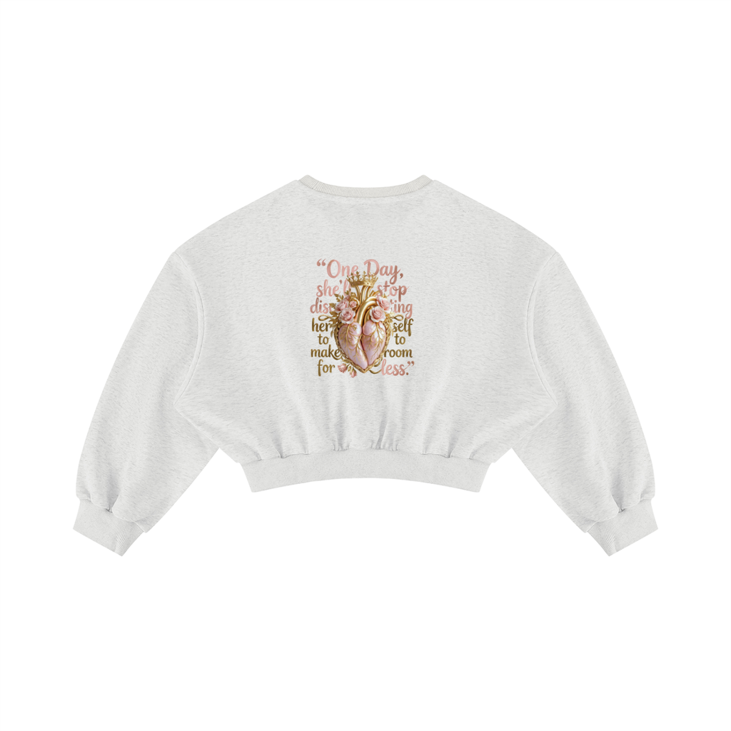 The Ivory Court — Boxy Cropped Crewneck Sweatshirt
