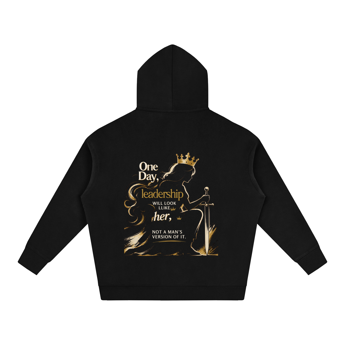 The Obsidian Reign — Oversized Heavyweight Fleece Hoodie