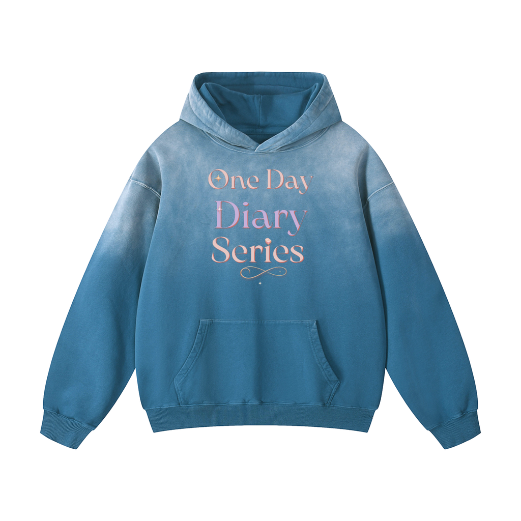 The Dusk Sovereign — Sunwashed Oversized Heavyweight Hoodie