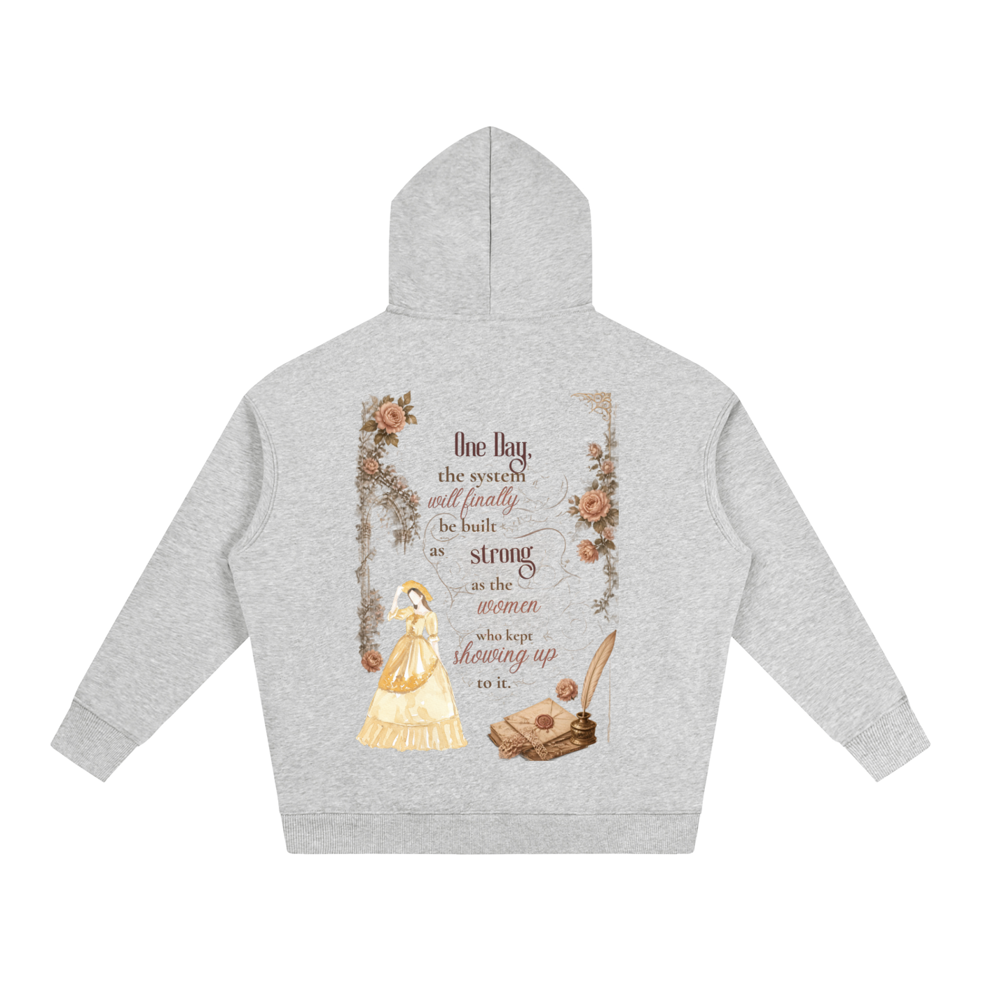 The Regal Drape — Oversized Heavyweight Fleece Hoodie