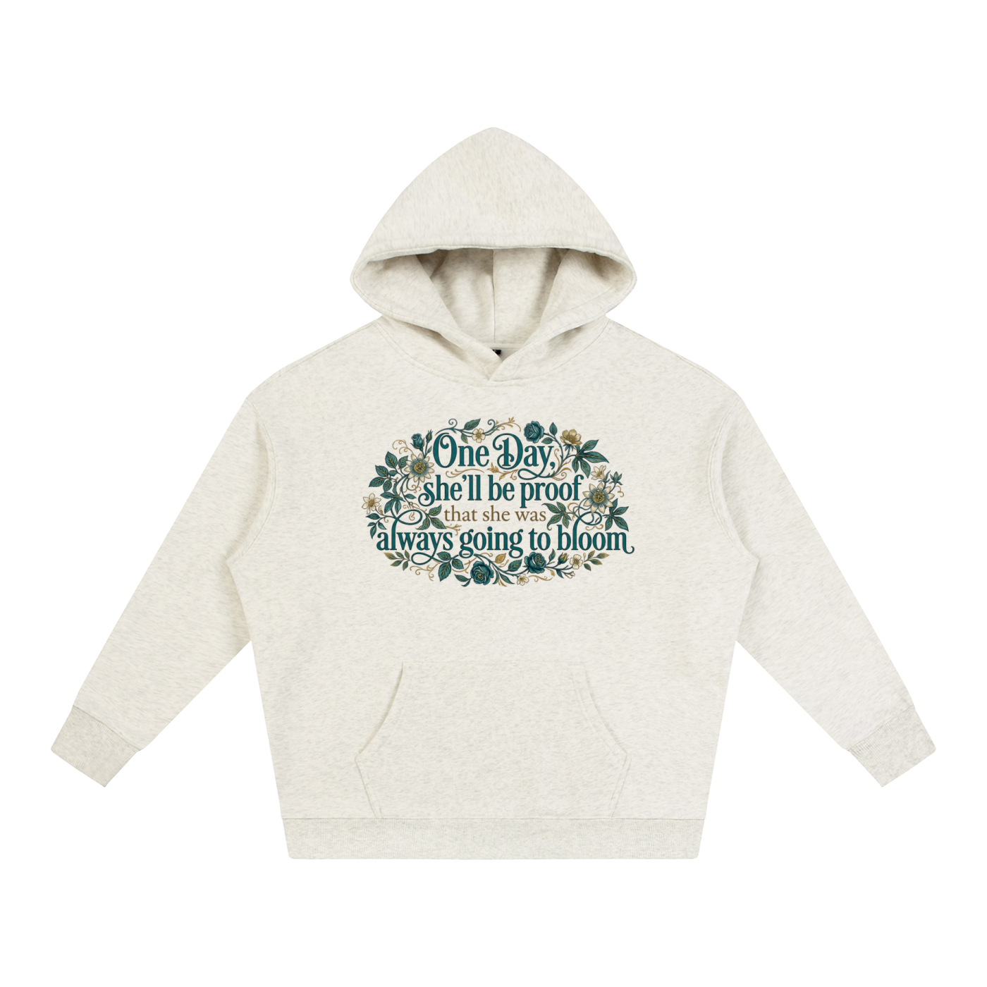 depop Golden Reverie — Oversized Heavyweight Fleece Hoodie